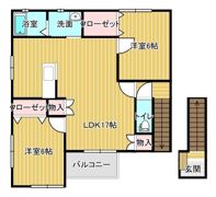 シャルムリヴェールⅡAの間取り画像