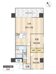 ニューガイア川崎No．70の間取り画像