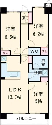 プレシア西神南の間取り画像