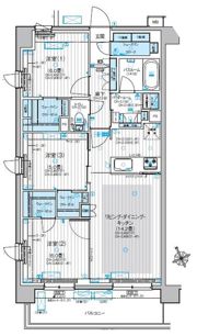パレステージ藤沢Ⅱの間取り画像