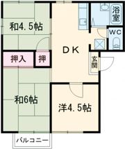 南ハイツの間取り画像