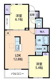 Histoire(イストワール) Ⅰの間取り画像