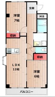 ラメール松江の間取り画像
