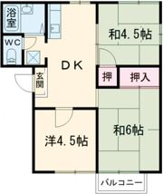 南ハイツの間取り画像