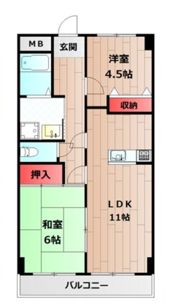 ラメール松江の間取り画像