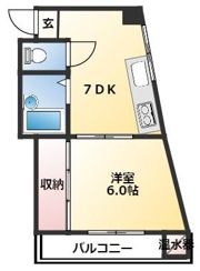 ハイツMⅡの間取り画像