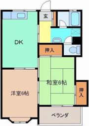 ドミ707の間取り画像