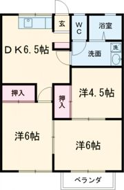 ハイツカレントDの間取り画像