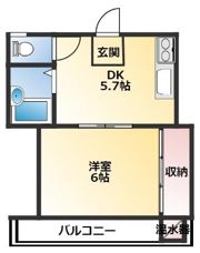 ハイツMⅡの間取り画像