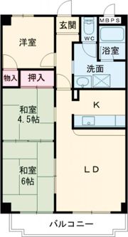 サンモール川上Ⅱの間取り画像
