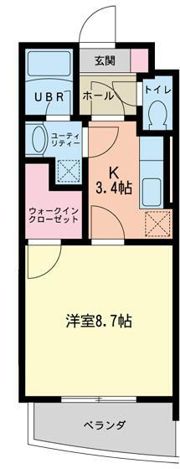 メルヴェールⅠの間取り画像