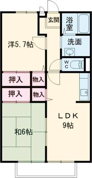 サンガーデンAの間取り画像