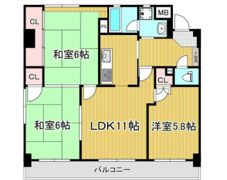 コーポウィスタリアⅡの間取り画像