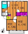 コーポ大高 Bの間取り画像