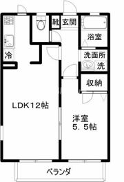 サニーヴィレッジAの間取り画像