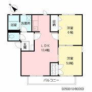 ヴィラージュⅠの間取り画像