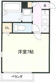 K．Gフラットの間取り画像