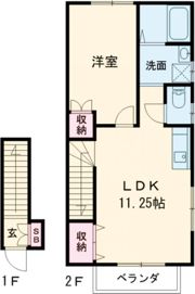 サニーハイツの間取り画像