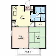 クレール八穂?Aの間取り画像