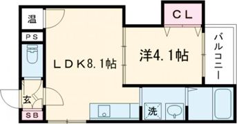 GRANDIR堺三宝の間取り画像