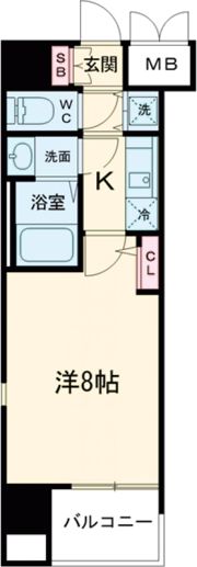 プレサンスNEO大和田STATIONベゼルの間取り画像