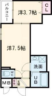 Luna terrace 近大前の間取り画像
