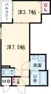 Luna terrace 近大前の間取り画像