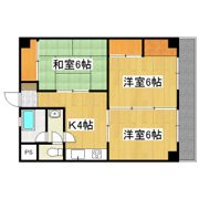 若原ハイツの間取り画像