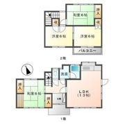 神明町1丁目 貸家の間取り画像
