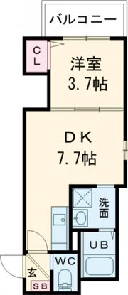 Luna terrace 近大前の間取り画像