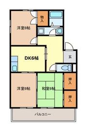 ハイツ高根の間取り画像