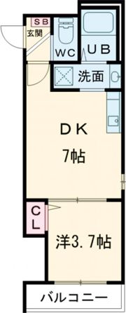 Luna terrace 近大前の間取り画像