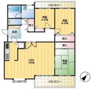 レジデンス元木の間取り画像