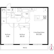 フェリス国立の間取り画像