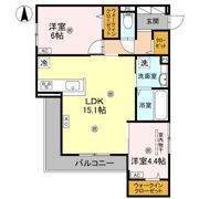 パサログランデ北長尾の間取り画像