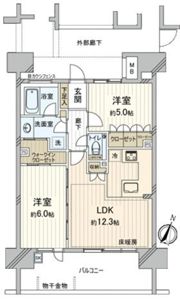 イニシアコート大宮Eastの間取り画像