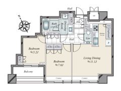 グランスイート麻布台ヒルトップタワーの間取り画像