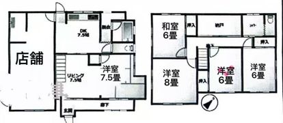 南今泉住宅の間取り画像