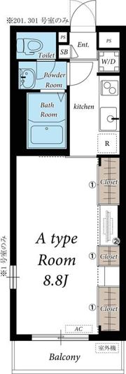 リブリ・Calme-Unの間取り画像