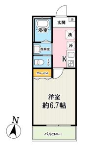 キャッテリー越谷の間取り画像