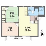 ボヌール笹谷 Bの間取り画像