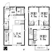 ヒルズ西山の間取り画像