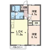 ボヌール Aの間取り画像