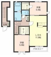 イーストフィールドBの間取り画像