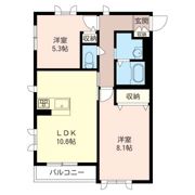 フラットツインソラーレDの間取り画像