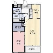 フラッツ幸B棟の間取り画像