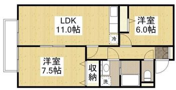 リーベ中津原の間取り画像