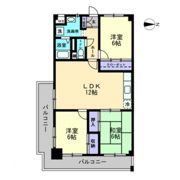 百石ハイツの間取り画像