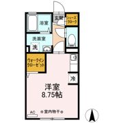 カエツリアルフィールドDーroom Aの間取り画像