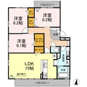 エンジェル フタミの間取り画像